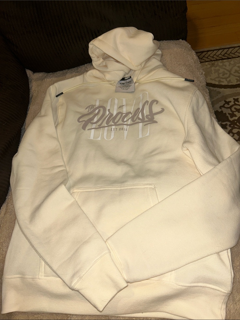 flag nor fail Cream Graphic Hoodie